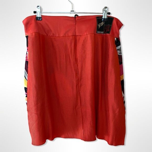 Roberto Cavalli Sport plisse pleat drawstring mini skirt Italy Sz XL NWT - Picture 6 of 12